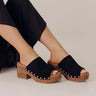 Call Me Faux Suede Platform Heel in Black Image - 1