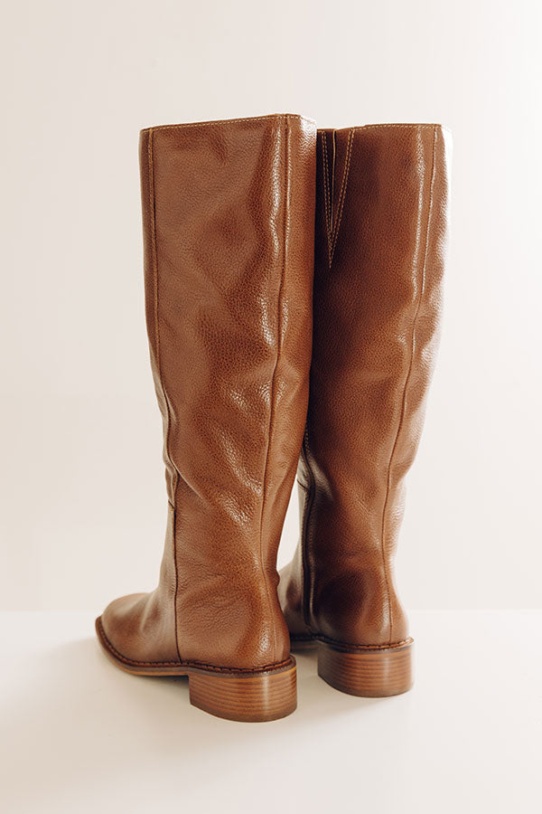 Franklin Knee High Leather Boot Image - 5