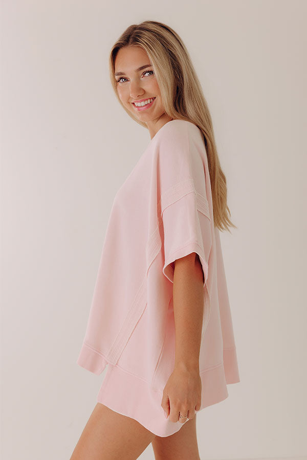 Essential Ease Oversized Terry Tee Image - 3