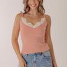 Gentle Touch Lace Trim Tank Image - 1