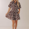 Embroidered Elegance Floral Mini Dress Image - 1