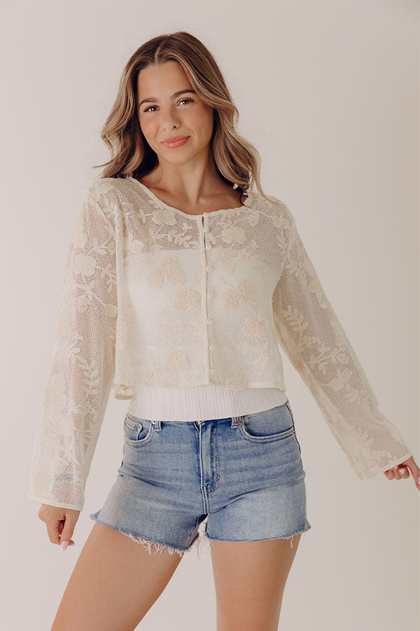 Boho Bliss Embroidered Button Up Top Image - 3
