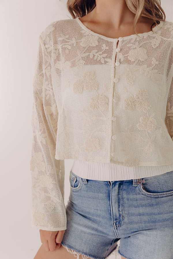Boho Bliss Embroidered Button Up Top Image - 2