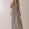 Beach House Brunch Mixed Media Maxi Dress Image - 1