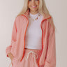 Seaside Charm Stripe Lightweight Jacket in Tangerine Image - 1