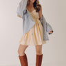 Prairie Bloom Floral Embroidered Mini Dress Image - 1