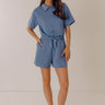 Simply Soft Scuba Romper in Riverside Image - 1