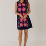 Brunch Plans Chic Floral Embroidered Mini Dress Image - 1