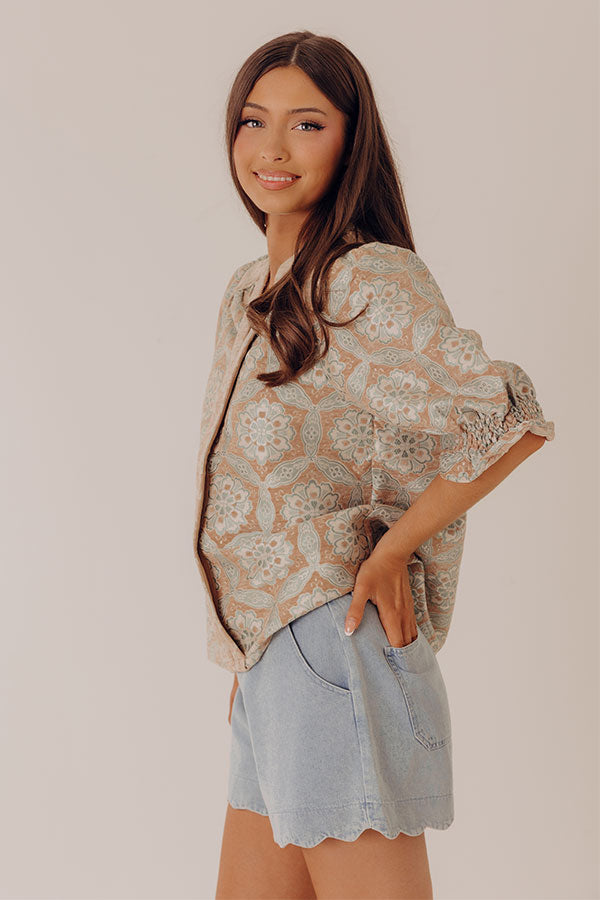 Cherished Moments Velvet Jacquard Top Image - 4