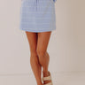 Brunch On The Pier Midrise Stripe Skort in Sky Blue Image - 1