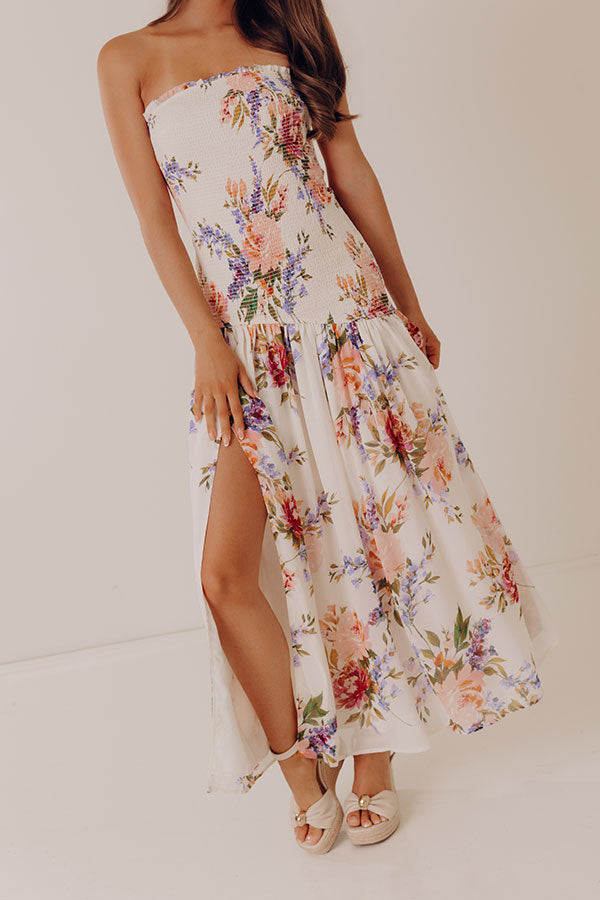 Villa Romance Floral Smocked Maxi Dress Image - 2