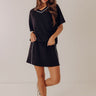 Simply Charming High Waist Scuba Skort in Black Image - 1