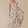 Country Estate Floral Midi Dress in Ivory Image - 1