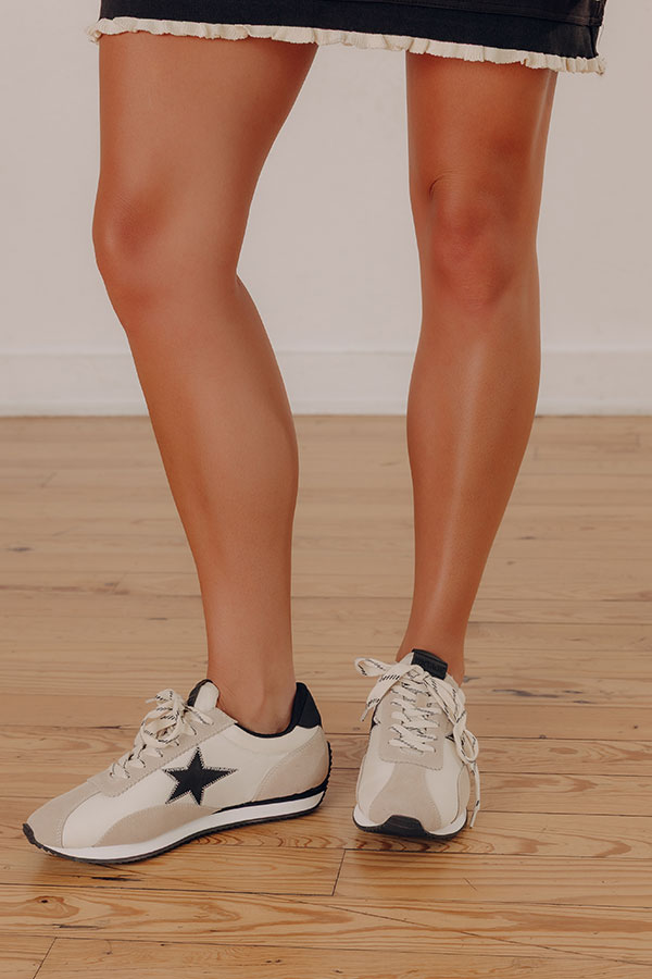 Tamara Faux Suede Sneaker in Oatmeal