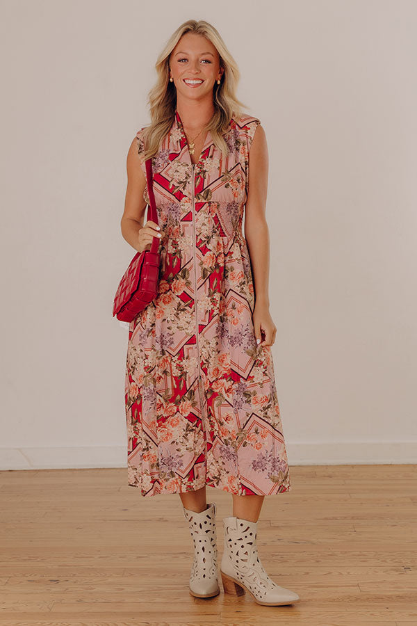 First Pick Floral Midi Dress Image - 1