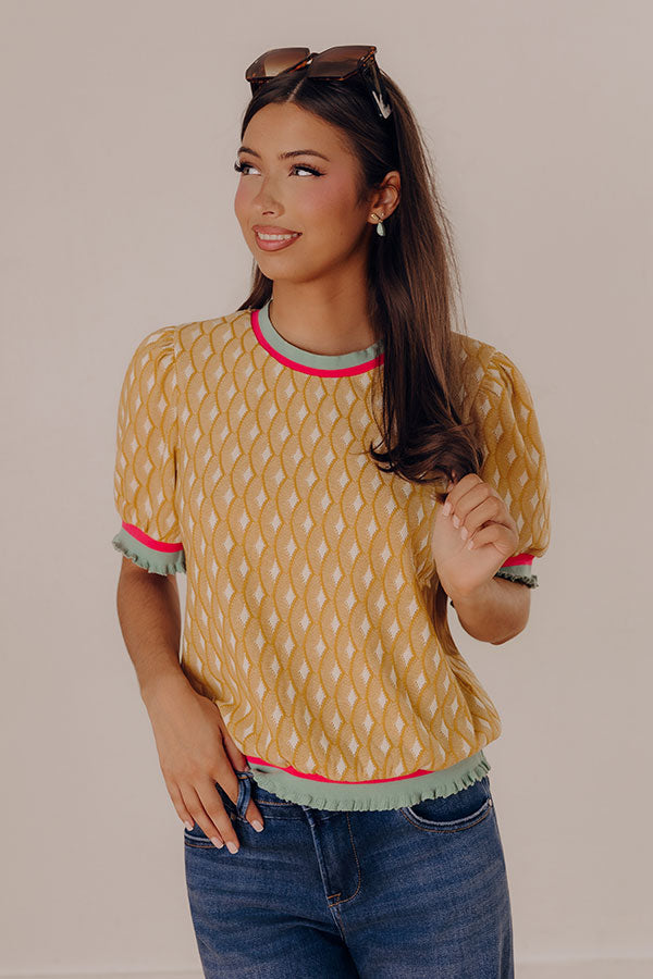 Sunny Views Knit Top Image - 1