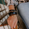 Penthouse Charm Bangle Bracelet Set in Black Image - 1