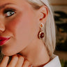 Timeless Society Drop Earrings in Brown Image - 1