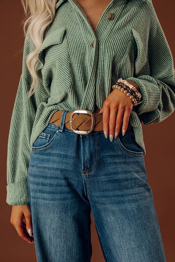 Boho Lifestyle Faux Suede Belt Image - 1