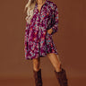 First Pick Floral Button Down Mini Dress Image - 1