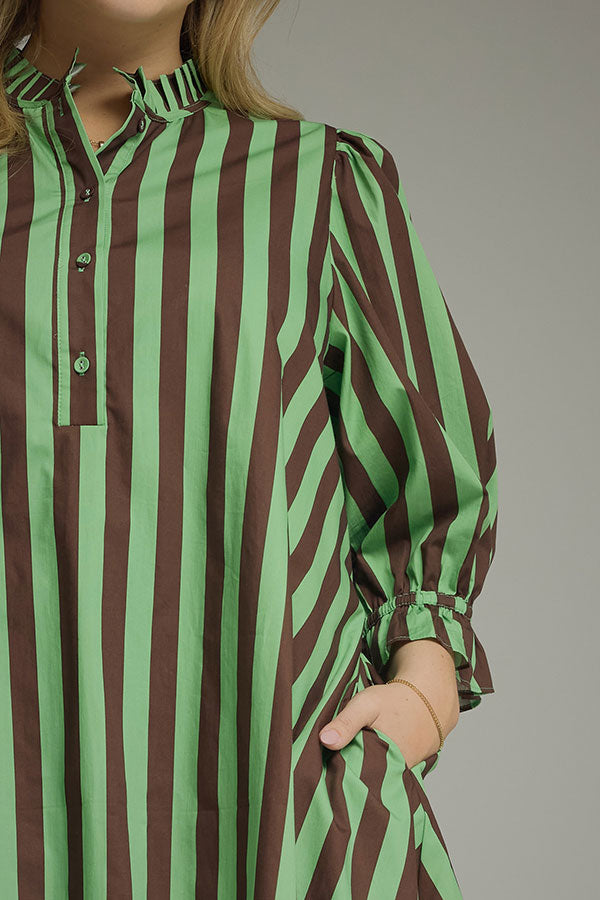 Simply Meant Stripe Mini Dress Curves Image - 2