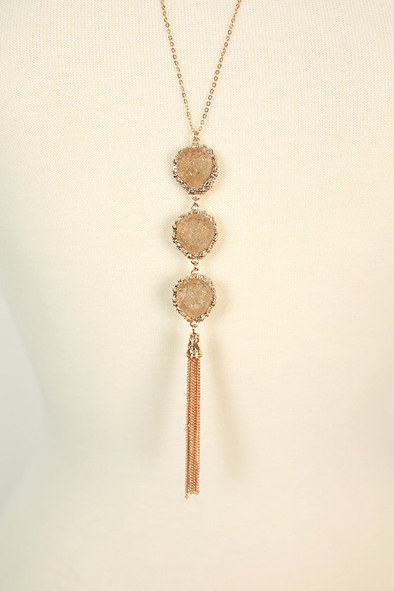 Feeling Blessed Quartz Necklace in Stone Image - 2