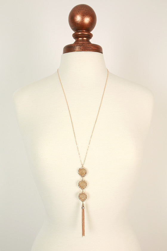Feeling Blessed Quartz Necklace in Stone Image - 1