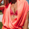 Triangle Back Lace Bralette in Pink Image - 1