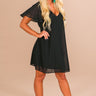 Stunningly Chic Shift Dress in Black Image - 1