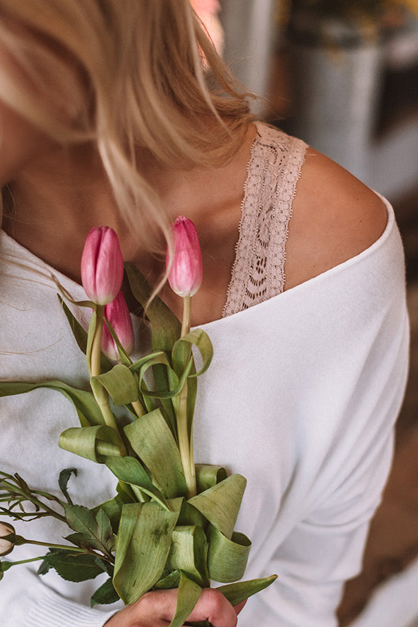 Everyday Essential Padded Lace Bralette in Natural
