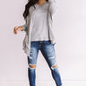 Sky's The Limit Tunic Sweater in Grey Image - 1
