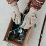 Snowflake Chic Converter Gloves in Beige Image - 1
