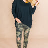 Miss You, Maybe Sweater in Black Image - 1
