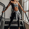 Get On My Level Sport Bra in Dark Grey Image - 1