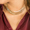 Keeping You Close Layered Necklace In Champagne Image - 1