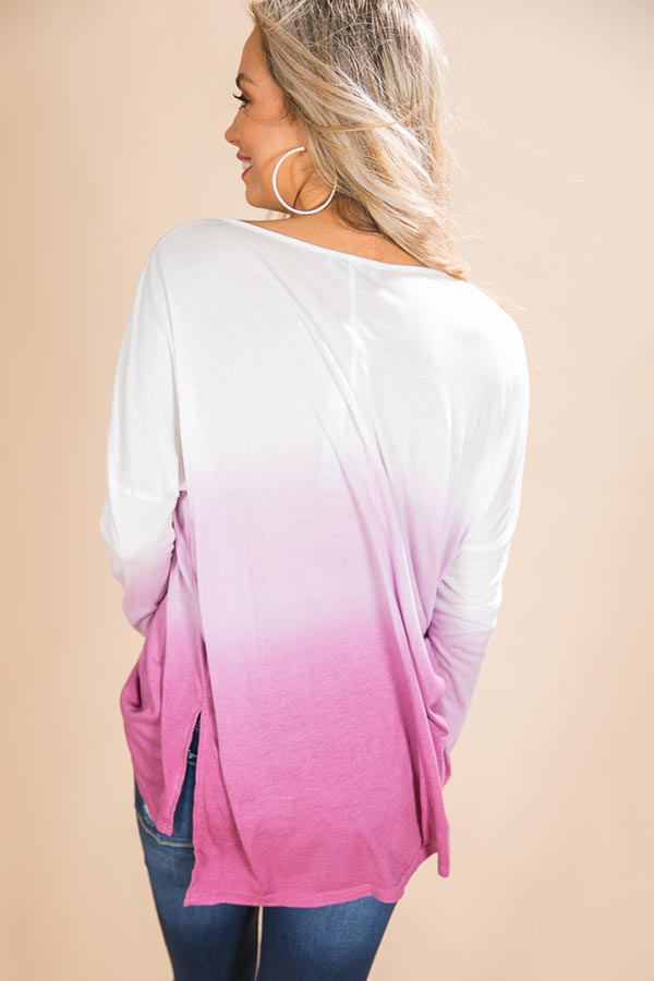California Girl Ombre Top in Purple Image - 2