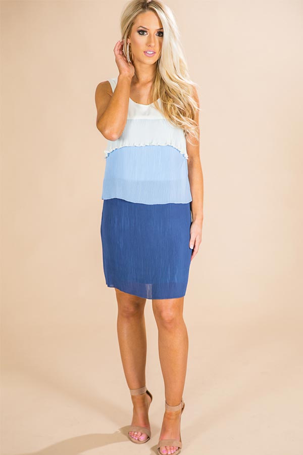 Manhattan Happy Hour Pleated Dress Image - 1