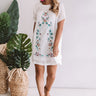 Meet Me in Paradise Shift Dress in White Image - 1