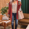 Bundle Up Babe Cardigan in Sangria Image - 1