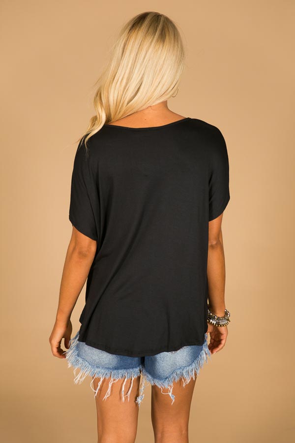 Hot Or Knot Tee in Black Image - 2
