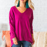 Miss You, Maybe Sweater in Berry Image - 1