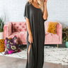 Fashion Forever T-Shirt Maxi in Charcoal Image - 1