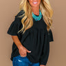Oh So Sweet Shift Top in Black Image - 1
