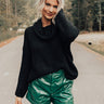 Oh So Cozy Tunic Sweater in Black Image - 1