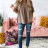 Oh So Sweet Shift Top in Mocha Image - 1