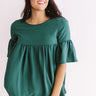 Oh So Sweet Shift Top in Hunter Green Image - 1