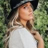 Top Me Off Feather Hat in Black Image - 1