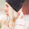 Wine Night Ultra Soft Beanie in Black Image - 1