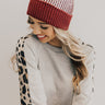 Cold Snap Metallic Beanie in Wine Image - 1