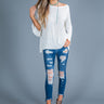 Bonfire Party Shift Top in Ivory Image - 1